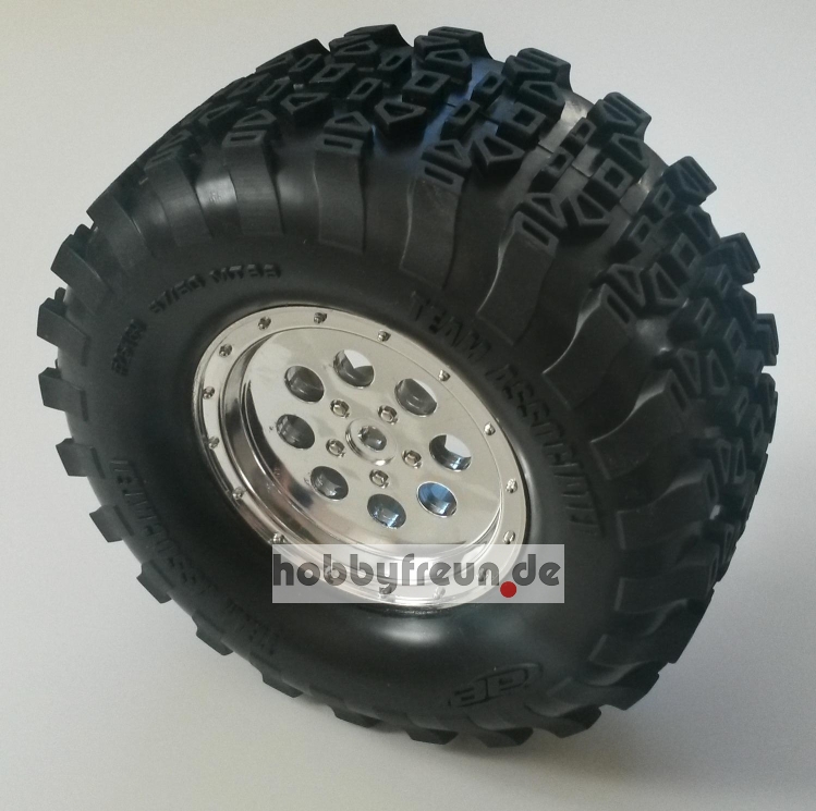 Reifen mit Einlage auf Chrome Felge verklebt für 23mm HEX (1 Stück) MTA4 S50 MGT Reifen mit Einlage auf Chrome Felge verklebt für 23mm HEX (1 Stück) MTA4 S50 MGT