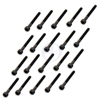 Schraube 3x25 metrisch, isk, Zylinderkopf, schwarz VE 20