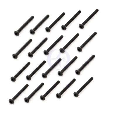 Schraube 3x30 metrisch, isk, Linse, schwarz VE 20