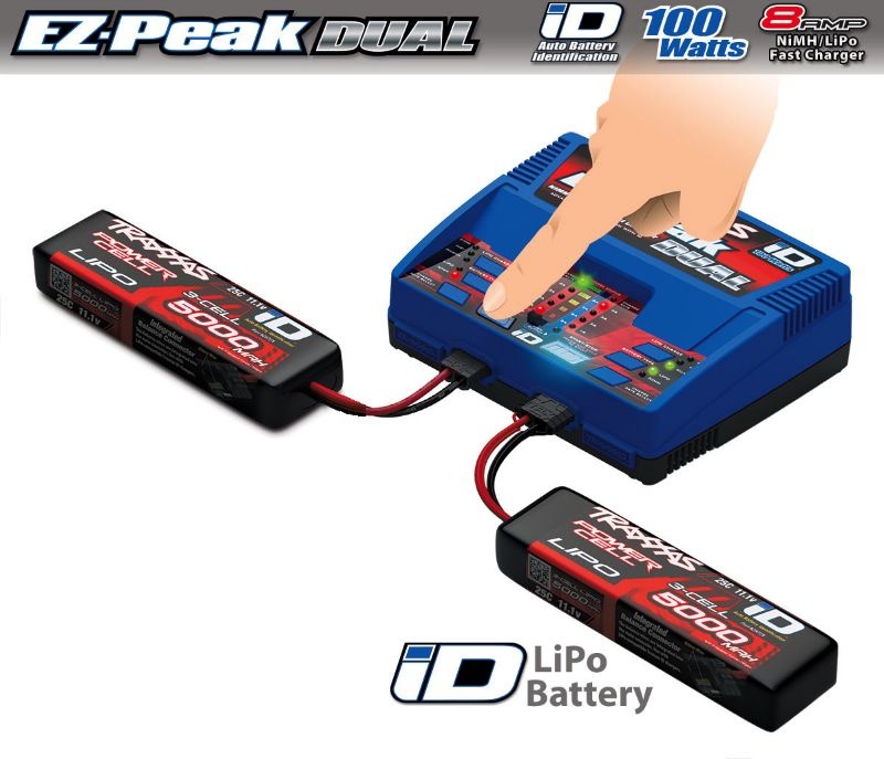 DUAL EZ-Peak Plus-Lader 2972GX + 2x 3S Lipo 5000mAh 2872X TRAXXAS EU-Version / X-Maxx Ergänzungs-Paket (VE 8) Vers2018 DUAL EZ-Peak Plus-Lader 2972GX + 2x 3S Lipo 5000mAh 2872X TRAXXAS EU-Version / X-Maxx Ergänzungs-Paket (VE 8) Vers2018